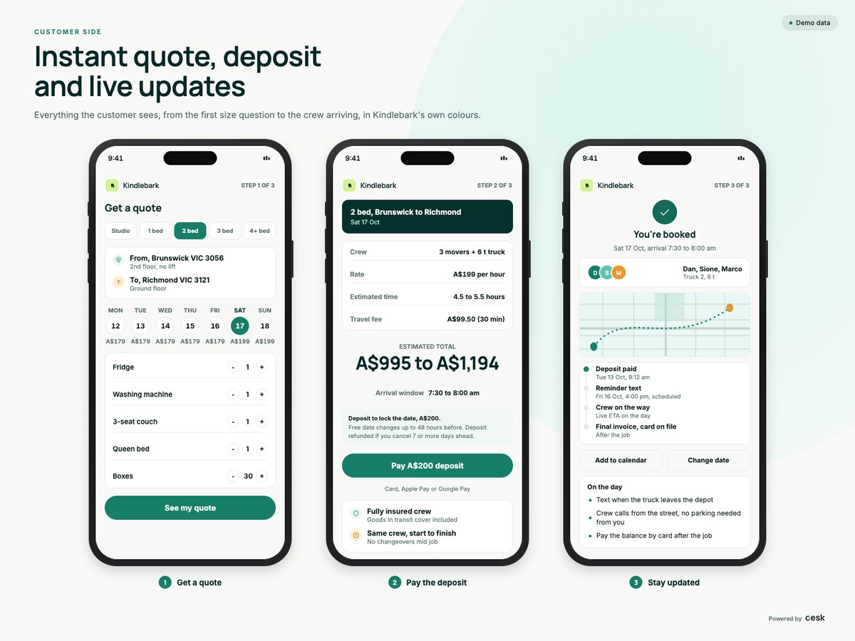 Desk booking flow on mobile